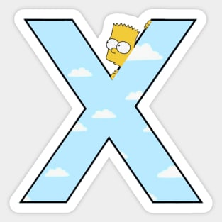 Simpsons letter Sticker